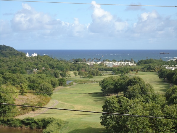 View of the Golf Course looking toward the Cas en Bas Beach