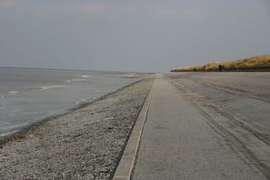 Promenade along beach streches for miles in both directions