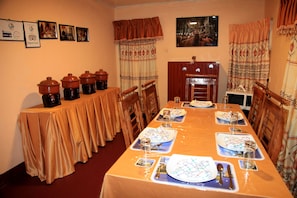 An overview of the dining area