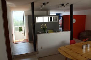 From the entrance to the common areas