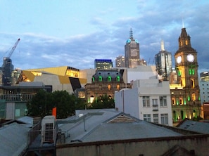Dusk view of the city. The clock town belongs to the GPO (Now H & M shop)