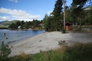 Beach 300m from the cabins