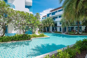 One of 5 private pools in the property