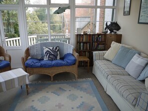 Sitting room with sea views