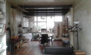 Looking towards the garden