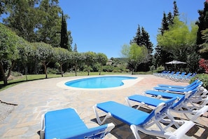 Heated Pool and Main Lawn