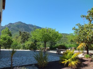 Lots of different seating areas with wonderful views