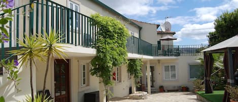 Lower garden and apartments.