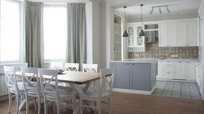Dining area and kitchen
