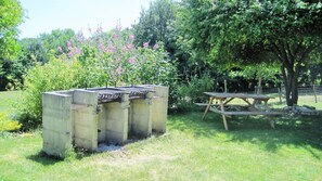 Shared bbq area at the gites