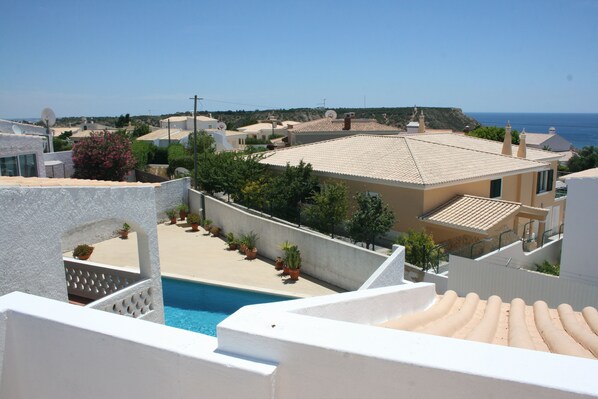 Spectacular views from the roof terrace