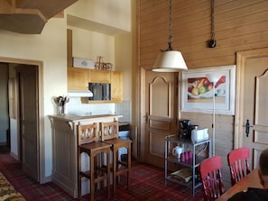 Kitchen and dining area