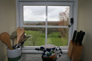 View of garden from Appletree's kitchen
