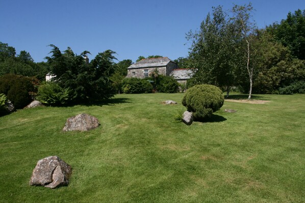 View of the barn from the garden