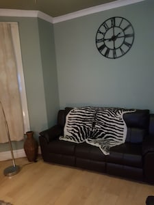 Deluxe 1 bed apartment , fully furnished with Wi-Fi and back garden with garage