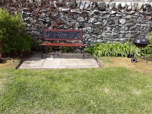 Garden bench and BBQ