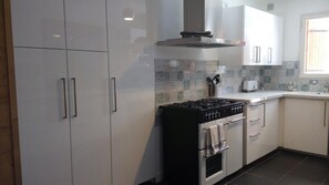 the kitchen is new as of 2019 offering superb facilities for self catered holidays