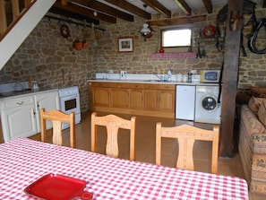 Kitchen and dining area