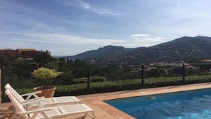 Pool with sea view