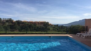 Pool with sea view