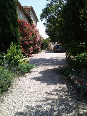Private driveway to front of house