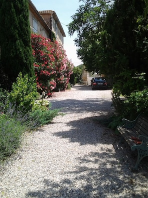 Private driveway to front of house