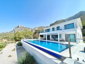Villa with St Hilarion Castle and Mountains behind