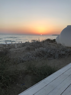 Uitzicht op strand/zee