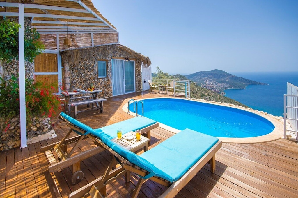 Secluded Honeymoon Villa With Spectacular Sea View Kas Turkey Bedroomvillas Com
