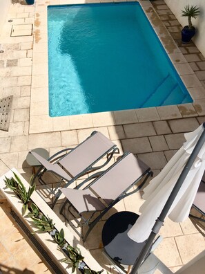 Pool from top terrace