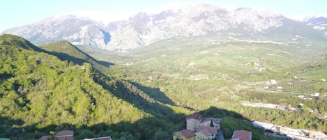 View from apartment of  the Majella mountain.
