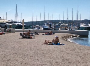 beach in front of the house