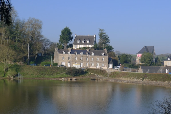 View of the house from across the lake