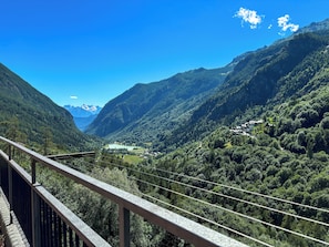Blick von der Unterkunft