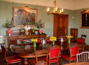 Grand dining room.  Comfortably seats 12