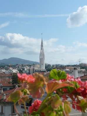 Vue depuis lâhĂ©bergement