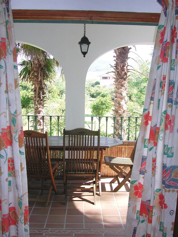 Lovely views from the living room and terrace.