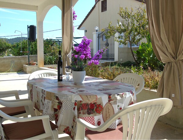 Front terrace