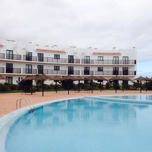 view from pool of our top floor balcony1st block
(please excuse photo