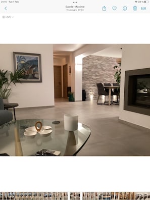 spacious open plan living area