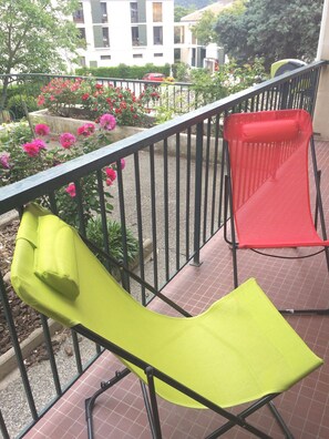 Coin détente sur le balcon