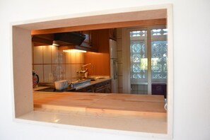 The kitchen...