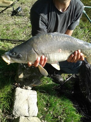 Our neighbours son caught this one, it didnot get away but is back in the mix