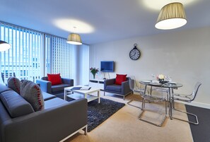 Lounge with balcony