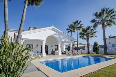 Luxury Villa with Stunning Views of Mountain and Ocean to the South West with Heated Pool