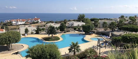 A view of the pool from our balcony 