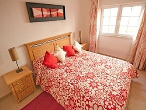 The red room with large double bed
