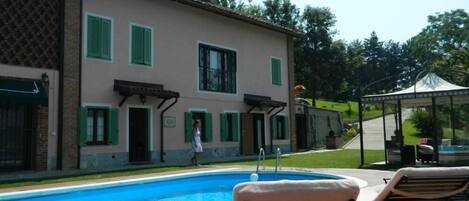 Swimming pool and main facade