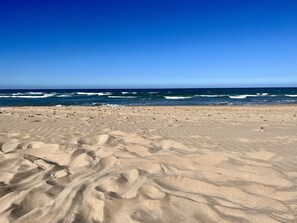 The beach - 10km of soft sand and clear blue sea. Walk or drive  🏖️ 