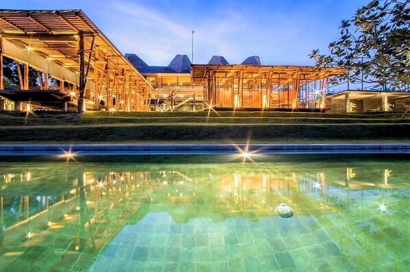 View of house from the pool